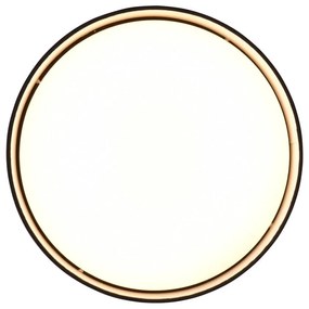 Nero Apparecchio da soffitto a LED ø 30 cm Locarno - Trio