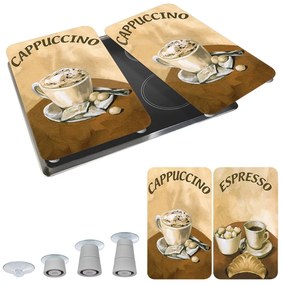 Set di 2 coperchi in vetro per fornelli Coffee - Wenko