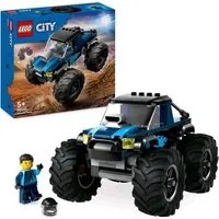 LEGO CITY MONSTER TRUCK BLU FUORISTRADA OFF ROAD DA COSTRUIRE CON MINIFIGURA DEL PILOTA