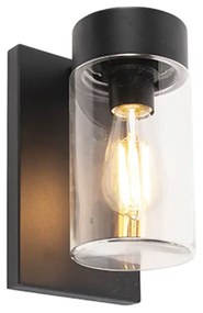 Lampada da parete per esterni moderna in acciaio inossidabile nero IP44 - Jarra