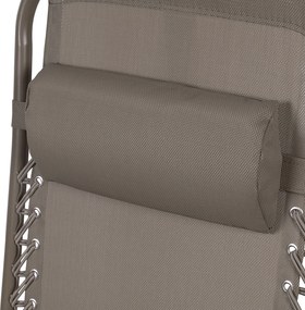 Sedia Sdraio Reclinabile e Richiudibile Rio 65x90x108 cm con Poggiatesta in Poliestere con Struttura in Acciaio Verde Mélange...