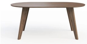 Tavolo da pranzo con piano in legno di noce di colore naturale 100x180 cm Lago - TemaHome