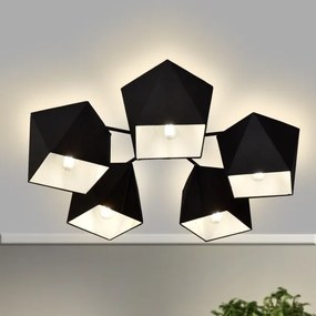 Lampadario ADAMANT 5xE27/15W/230V nero