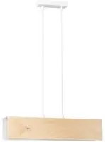 Lampada a Sospensione Carlo, Bianco, Acciaio, 48x100x6 cm, EPIKASA