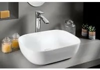 Lavabo in ceramica rettangolare da appoggio Bessi