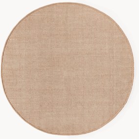 Tappeto rotondo in lana tessuto a mano Amaro