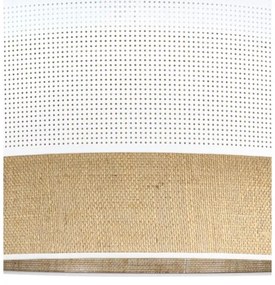 Lampada a plafone BORHO 1xE27/60W/230V bianco/iuta