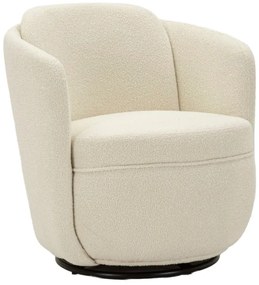 Poltrona Girevole Torino Crema 70X72X75 Alta Seduta 44,5
