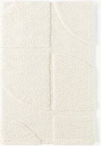 Tappeto soffice a pelo lungo con motivo in rilievo Jade