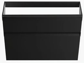 Mobile da bagno sospeso sotto lavabo L 79.5 x H 60 x P 45.5 cm antracite opaco, 2 cassetti VISOBATH Fusion