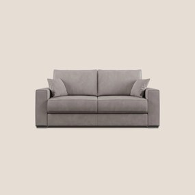 Dream Divano letto matrimoniale in microfibra effetto pelle smacchiabile T15 tortora