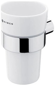 NIMCO BR 11058KU-26 - Portaspazzolino a parete BORMO bianco/cromo lucido