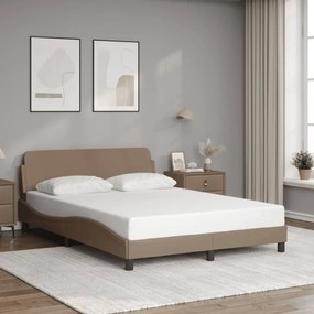 Giroletto Con Testiera Cappuccino 120x200 Cm İn Similpelle /