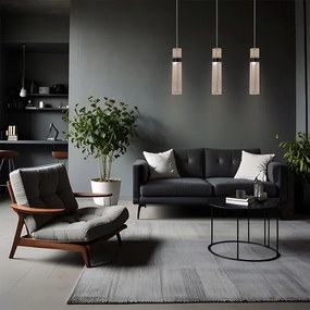 Lampadario LED su cavo AMBIENTE, 6W, 230V, 3000/4000/6000K (temperatura colore selezionabile), finitura cromo lucido