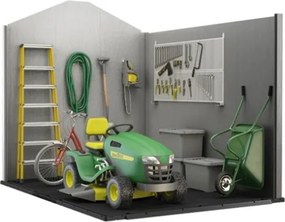 Casetta Da Giardino In Resina 229x287x242H Cm Oakland 759 Grigio Keter