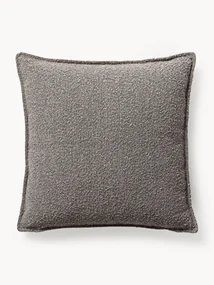 Cuscino decorativo grande in bouclé Lennon, 70 x 70 cm