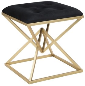 Sedia in nero e oro Piramid - Mauro Ferretti