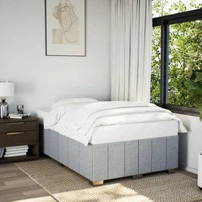 Giroletto Senza Materasso Grigio Chiaro 120x190 Cm İn Tessuto /