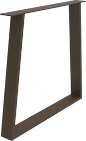 Gamba per mobili STEELMI Trap in acciaio bronzo opaco L 80 x P 8 x H 71 cm