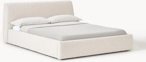 Letto imbottito in bouclé con contenitore Cloud