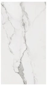Piatto Doccia 70x140 Effetto Pietra Zenon "Image" Bianco Statutario