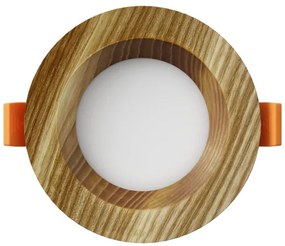 APLED - Lampada LED RONDO WOODLINE LED/3W/230V 4000K diametro 9 cm cenere legno solido