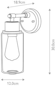 Elstead BATH-MORVAH1-W - Applique bagno 1xE27/60W/230V IP44 bianco
