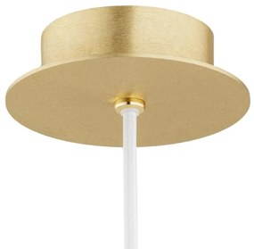 Argon 8507 - Lampadario a sospensione con filo PALOMA 1xE27/15W/230V diametro 25 cm oro/bianco
