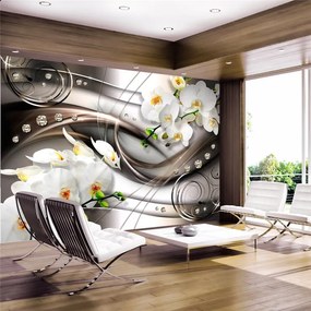 Fotomurale  Breeze and orchid  Colore perla, Dimensioni e Misure 100x70