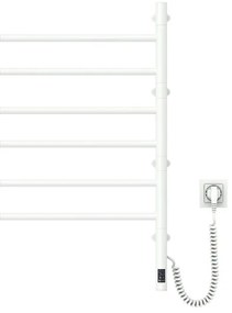 Portasciugamani rotante elettrico con termostato ARABESQUE 196W/230V 81,8 cm IP44 bianco