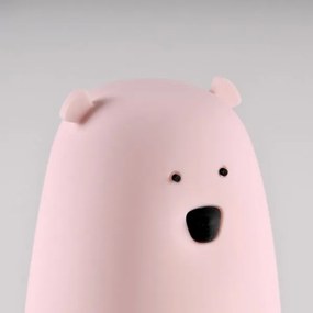 Lampada touch LED RGB  per bambini BEAR LED/0,8W/5V rosa + USB