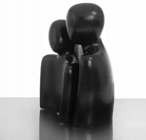 Elegante decorazione da tavolo nera, 20 x 5,5 x 14,5 cm