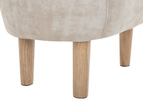 Pouf in tessuto beige REINDEER Beliani