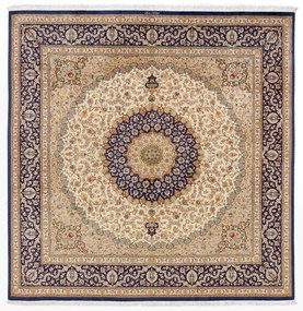Ghom Tappeto 200x200 (Iran) Annodato A Mano