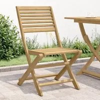 Sedie Giardino Pieghevoli 4 pz 48,5x61,5x87 cm Massello Acacia 365740