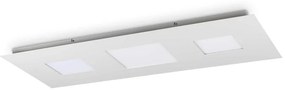 Plafoniera Moderna Relax Alluminio Bianco Led 78W 3000K Luce Calda