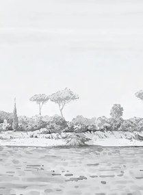 Isidore Leroy Carta da parati panoramica Rivage Gris - Panel 1
