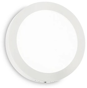 Applique Moderna Round Universal Alluminio-Plastiche Bianco Led 36W 3000K D40