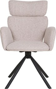 Set di sedie da pranzo beige in imbottito con braccioli 2 pz Cordoba – House Nordic