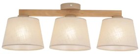Brilagi - Lampadario a plafone LATTE SABIA 3xE27/15W/230V pino/beige