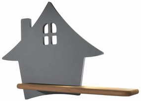 Applique LED per bambini con mensola HOUSE LED/4W/230V grigio/legno