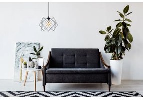 Lampadario a sospensione con filo GALL 1xE27/60W/230V nero