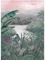 Coordonne Carta da parati panoramica Neo-Colonial - Pink