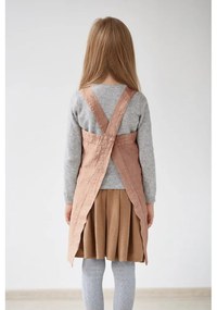 Grembiule di lino arancione per bambini, 72 x 45 cm Cafe Creme - Linen Tales