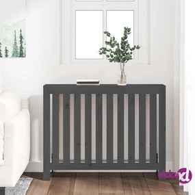 vidaXL Copertura Termosifone Grigia 108,5x19x84 cm Legno Massello Pino