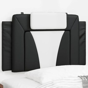Cuscino Testiera Nero E Bianco 80 Cm İn Similpelle /