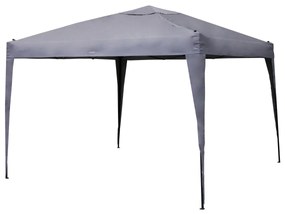 Gazebo da giardino pieghevole 300x300x260 cm Quick up grigio