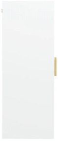 Armadietto pensile a parete bianco 69,5x34x90 cm