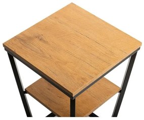 Tavolino EXPAND 57x40 cm nero/marrone