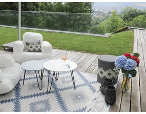 Tappeto da esterno blu e crema , 350 x 80 cm Malibu - NORTHRUGS